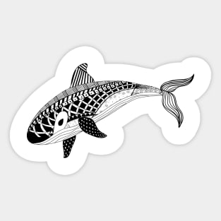 Whale pattern Sticker